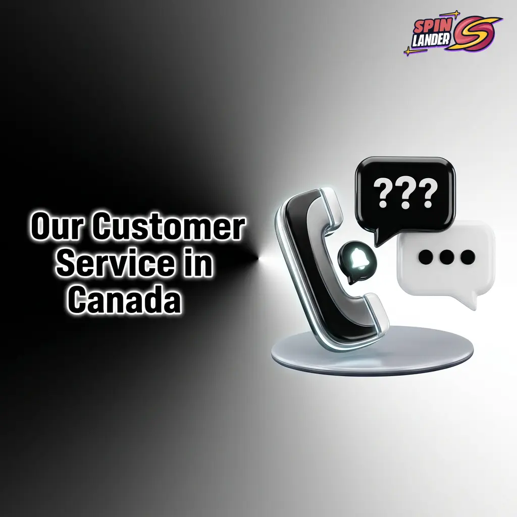 Spinlander Canada customer support team available 24/7 via live chat and email in English and French