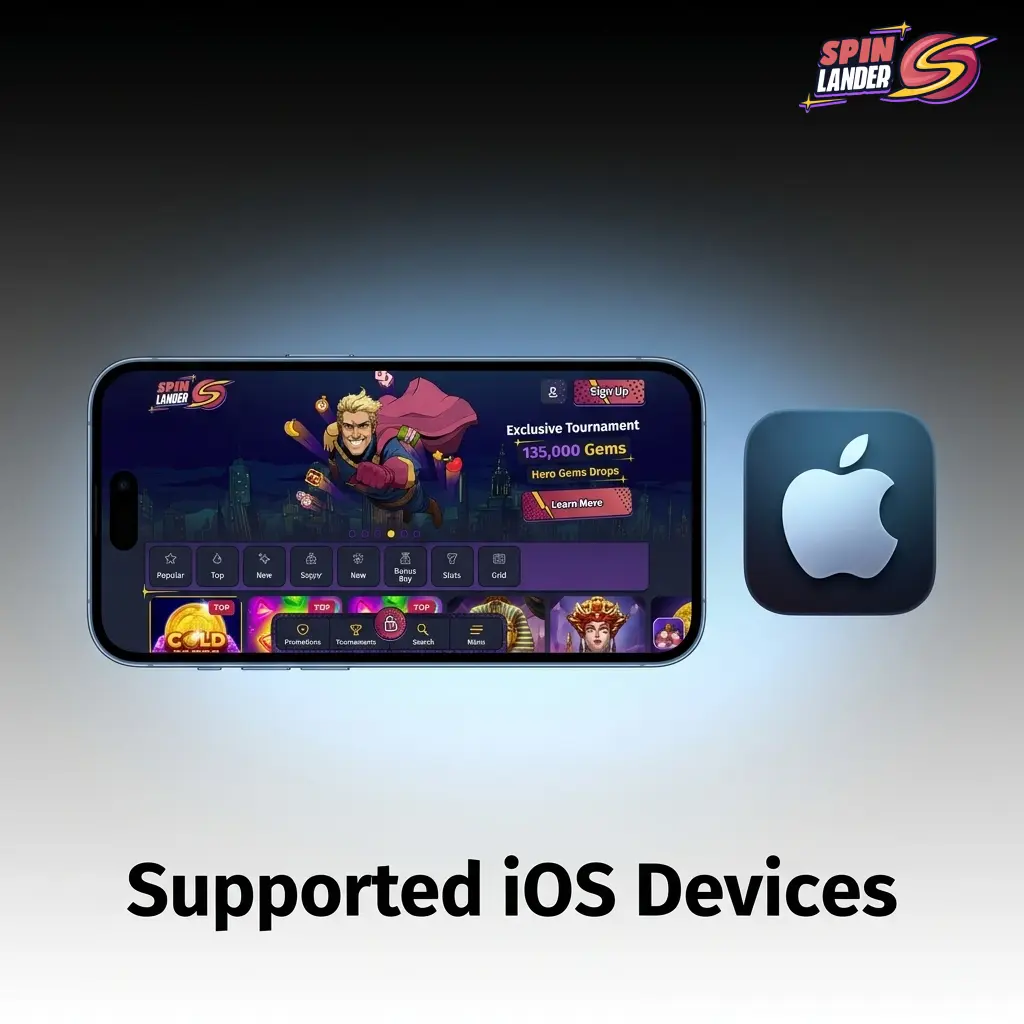 List of iOS devices compatible with Spinlander PWA on iOS 14.3 or higher, including iPhones and iPads